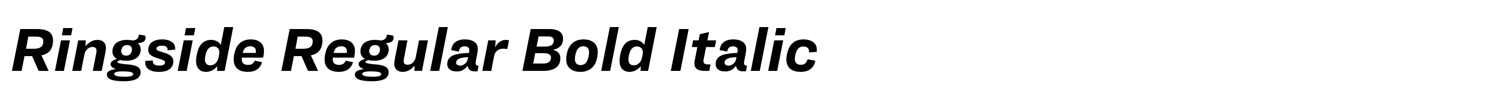 Ringside Regular Bold Italic